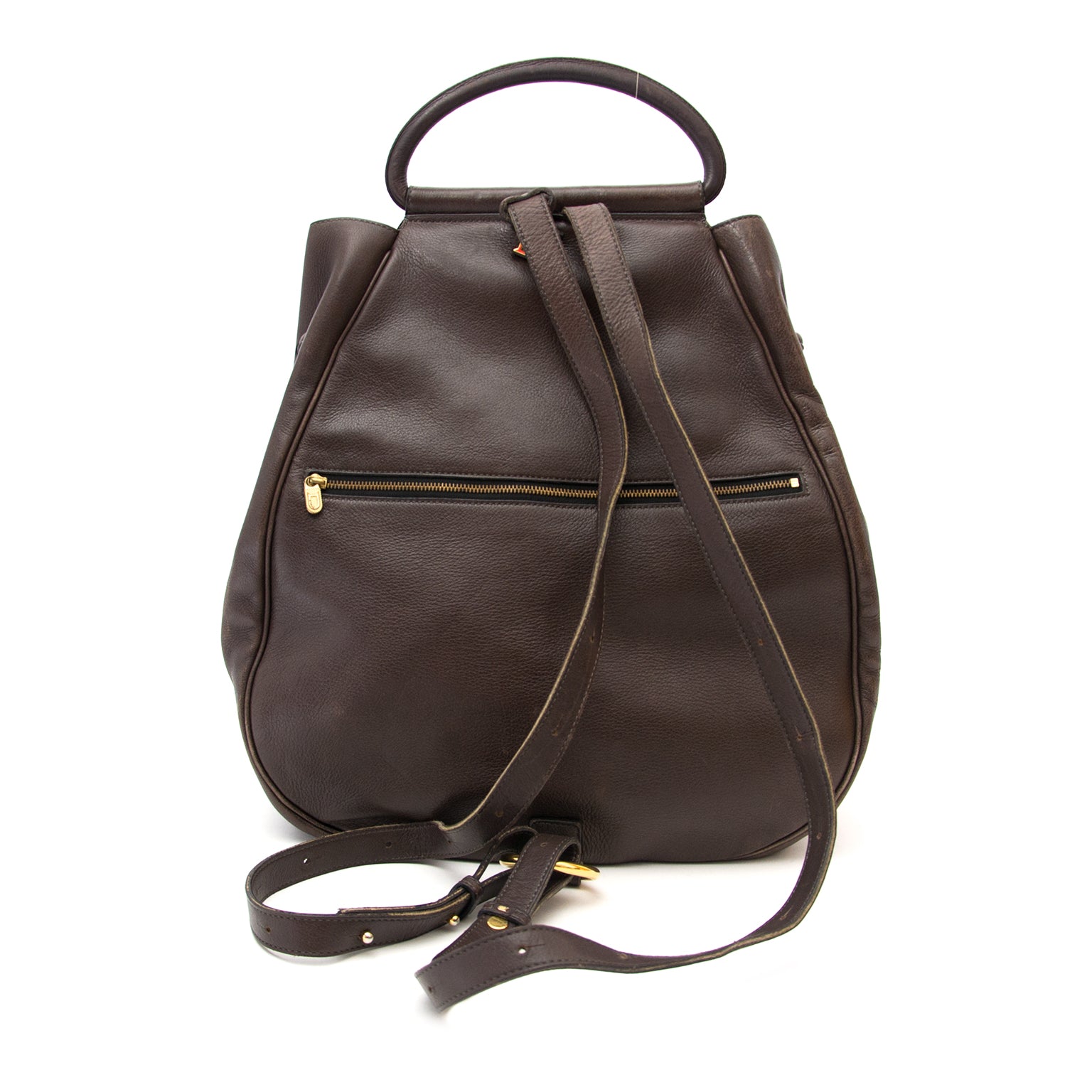 Braune Delvaux Cerceau GM Rucksack heute online auf labellov.com gegen den besten Preis.