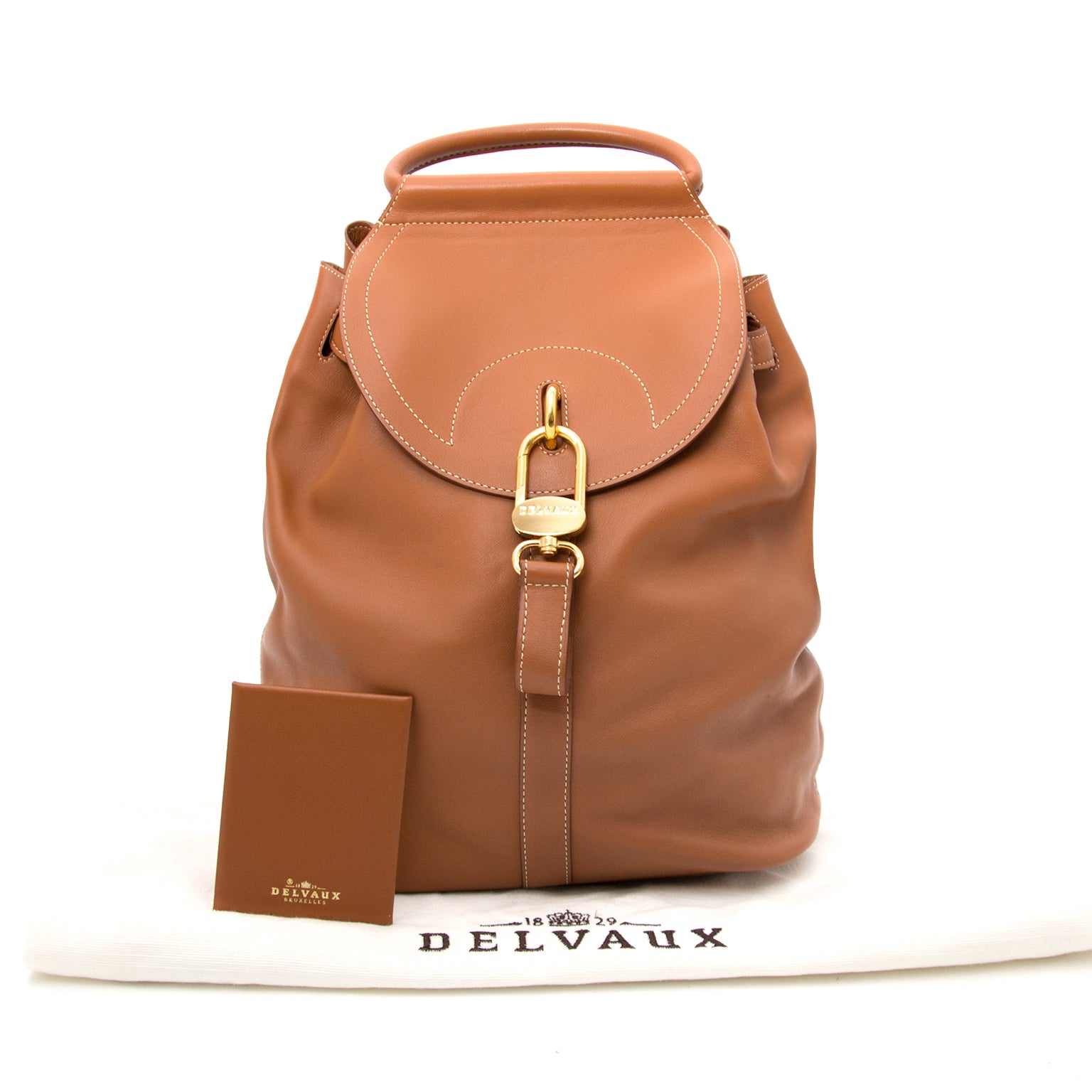 Buy and sell your secondhand Delvaux Camel Lucifer PM Backpack