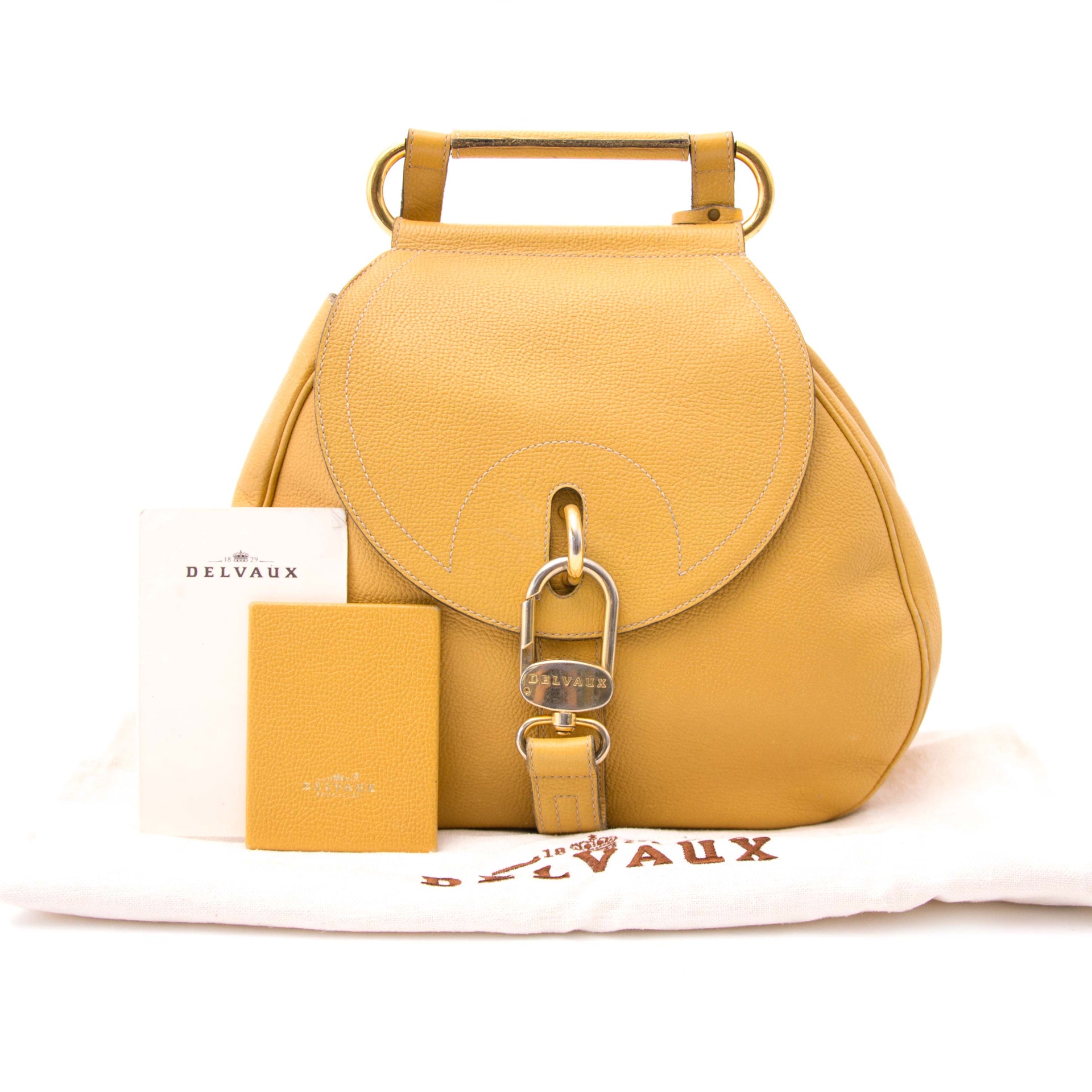 Tweedehands Delvaux Cerceau in het geel te koop bij LabelLov.