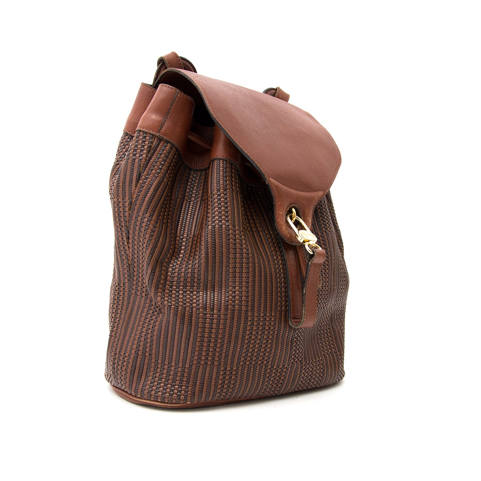 Delvaux Braun Geflochtenes Tagesrucksack heute online auf labellov.com gegen den besten Preis.
