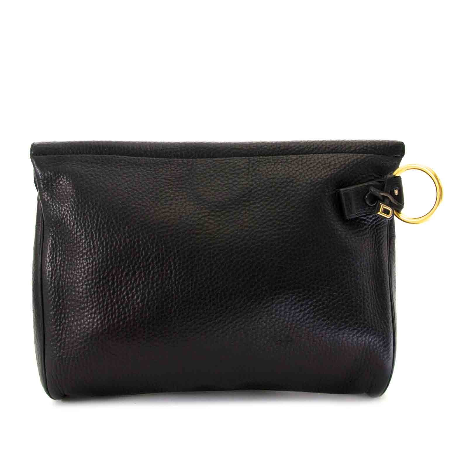 delvaux briudille gm black clutch now for sale at labellov vintage fashion webshop belgium