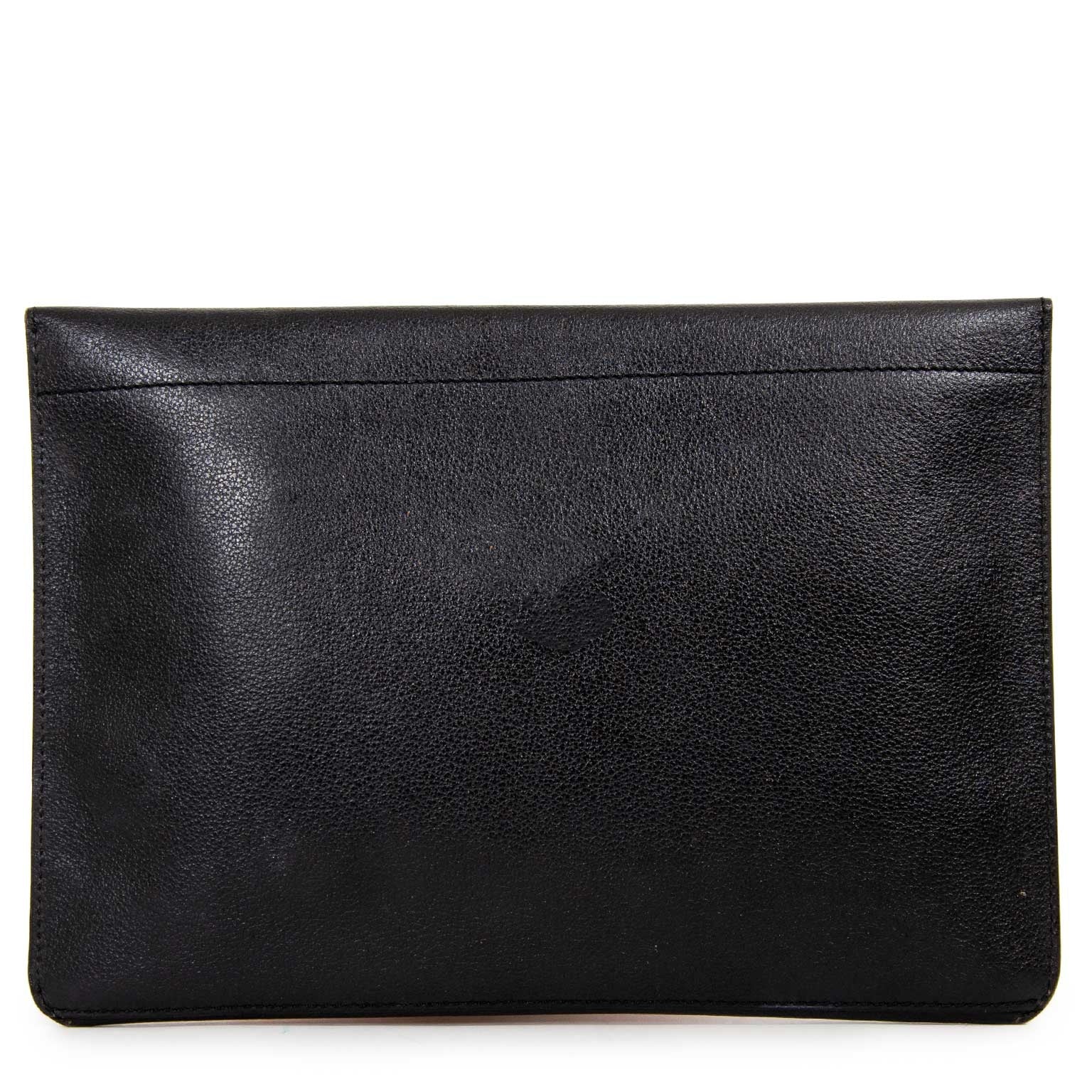 delvaux black pochette now for sale at labellov vintage fashion webshop for the lowest price