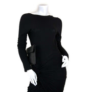 delvaux black leather d clutch devane now for sale at labellov vintage fashion webshop belgium