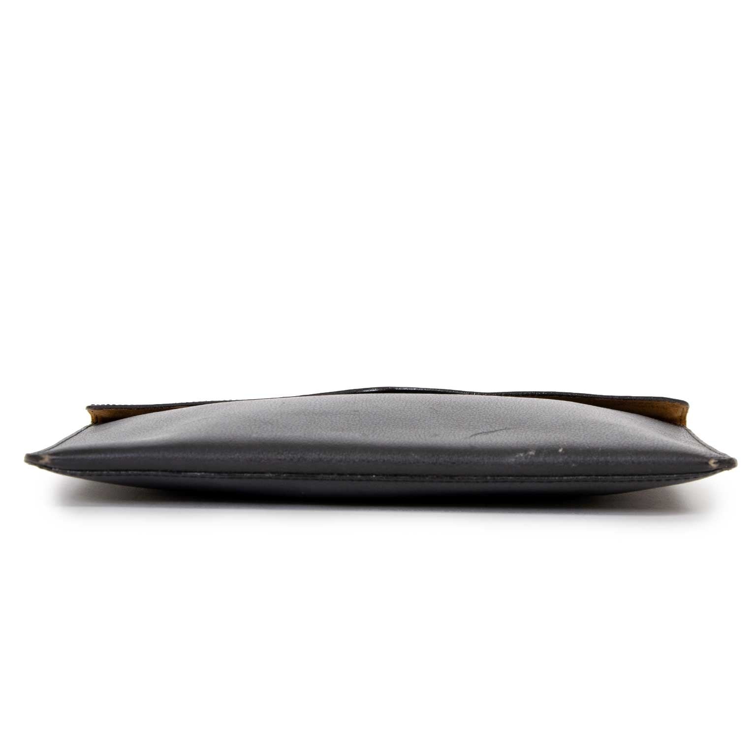 delvaux black pochette now for sale at labellov vintage fashion webshop for the lowest price