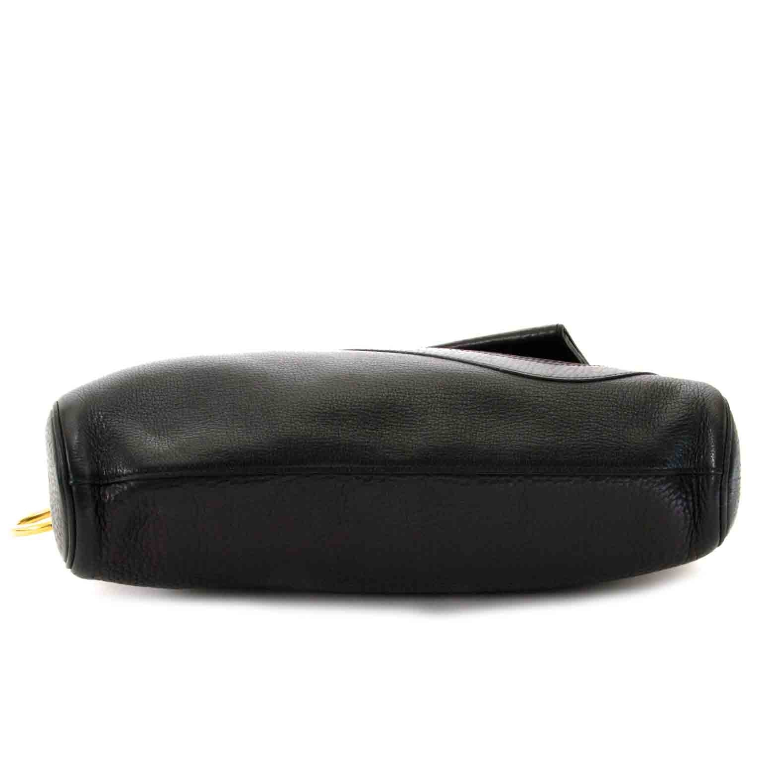 delvaux briudille gm zwarte clutch nu te koop bij labellov vintage mode webshop belgië