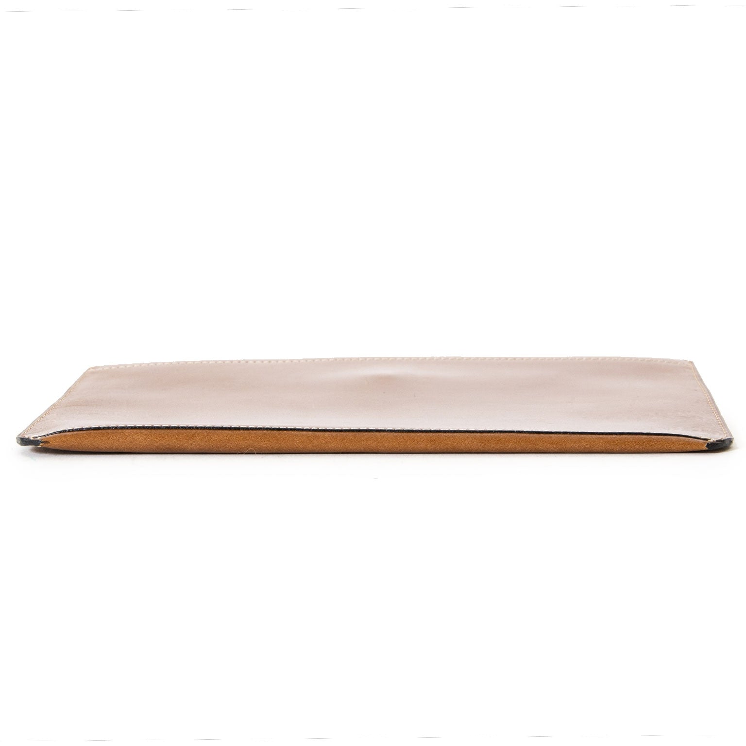Delvaux Cognac Brown Pochette Clutch