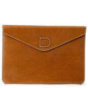 Delvaux Cognac Brown Pochette Clutch for the best price at Labellov