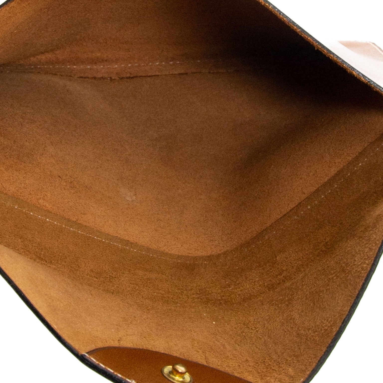 Delvaux Cognac Brown Pochette Clutch