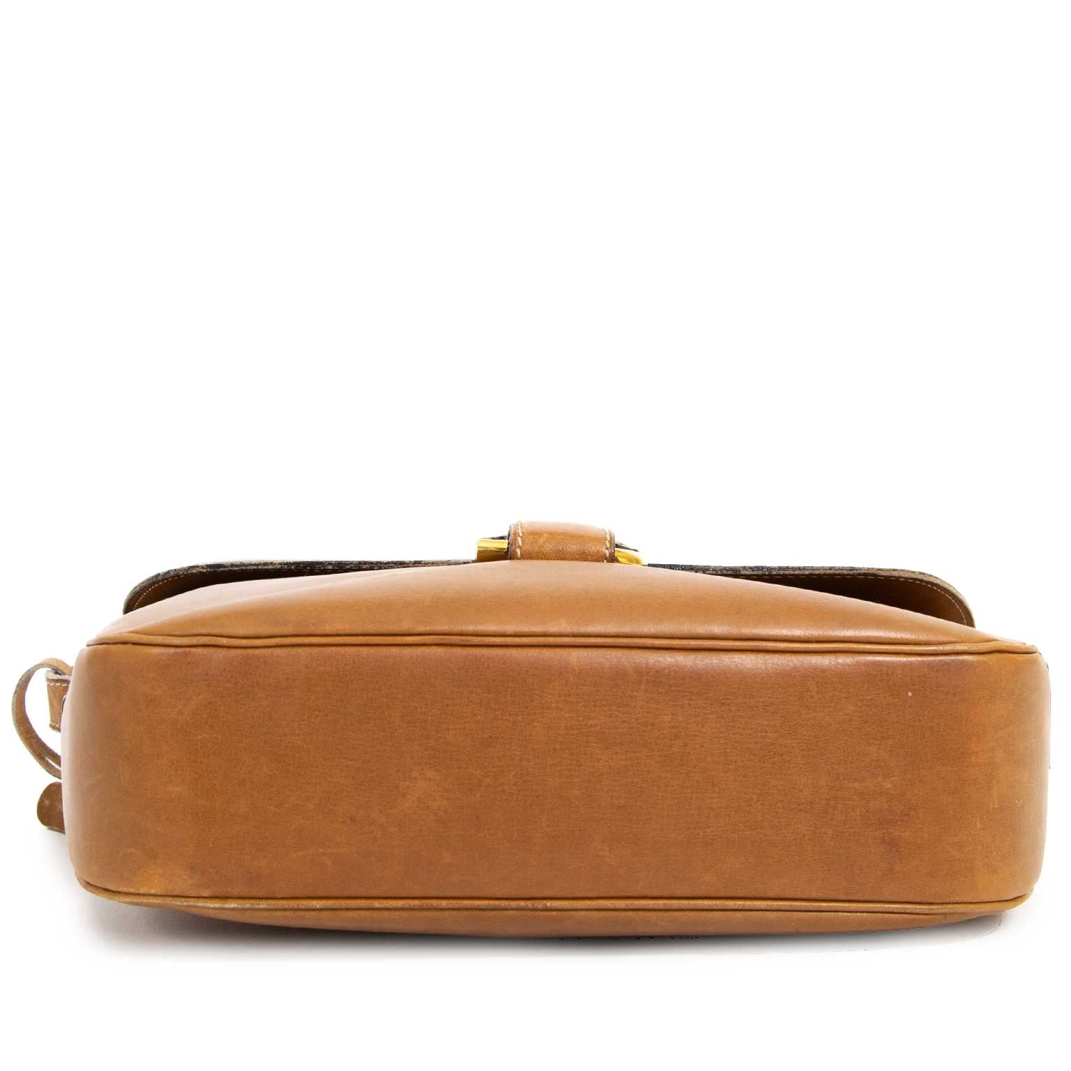 delvaux cognac crossbody bag now for sale at labellov vintage fashion webshop belgium