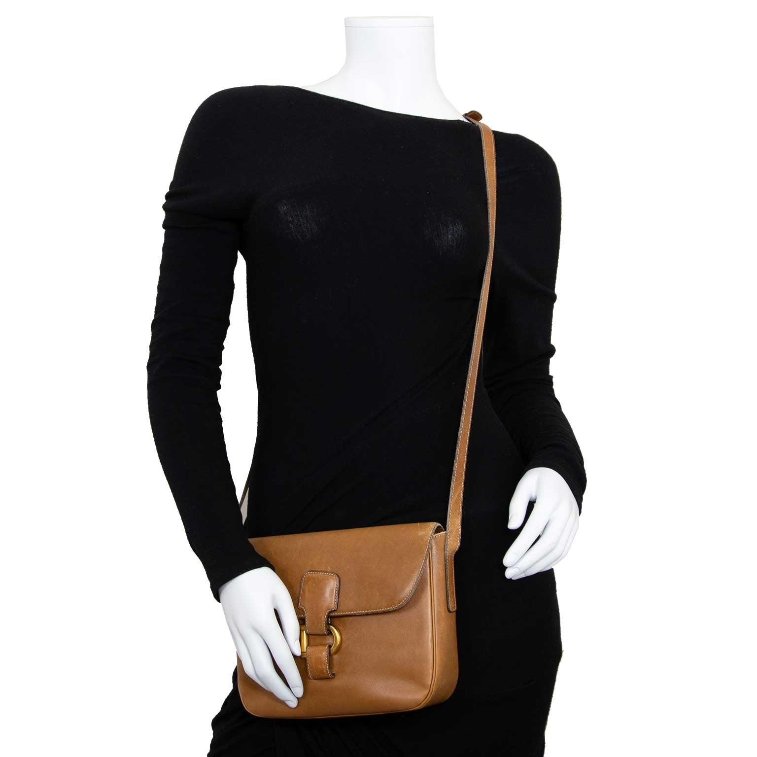 delvaux cognac crossbody bag now for sale at labellov vintage fashion webshop belgium