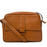 acheter en ligne seconde main Delvaux Cognac Trotteur Shoulder Bag