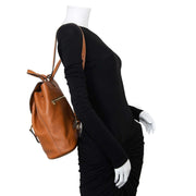 Delvaux Soleil Cognac Backpack for sale online at Labellov secondhand luxury