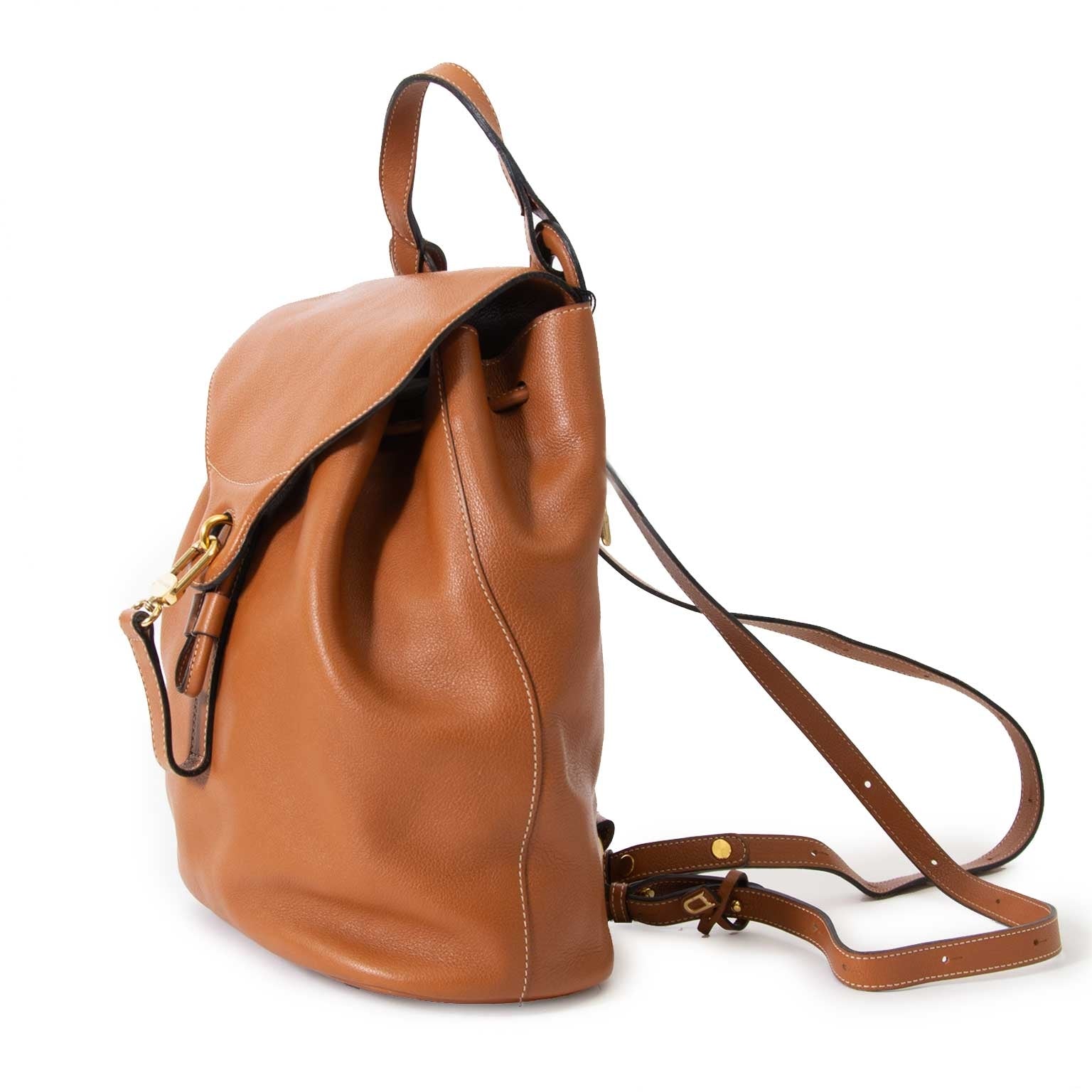 Delvaux Cognac Soleil PM Backpack te koop