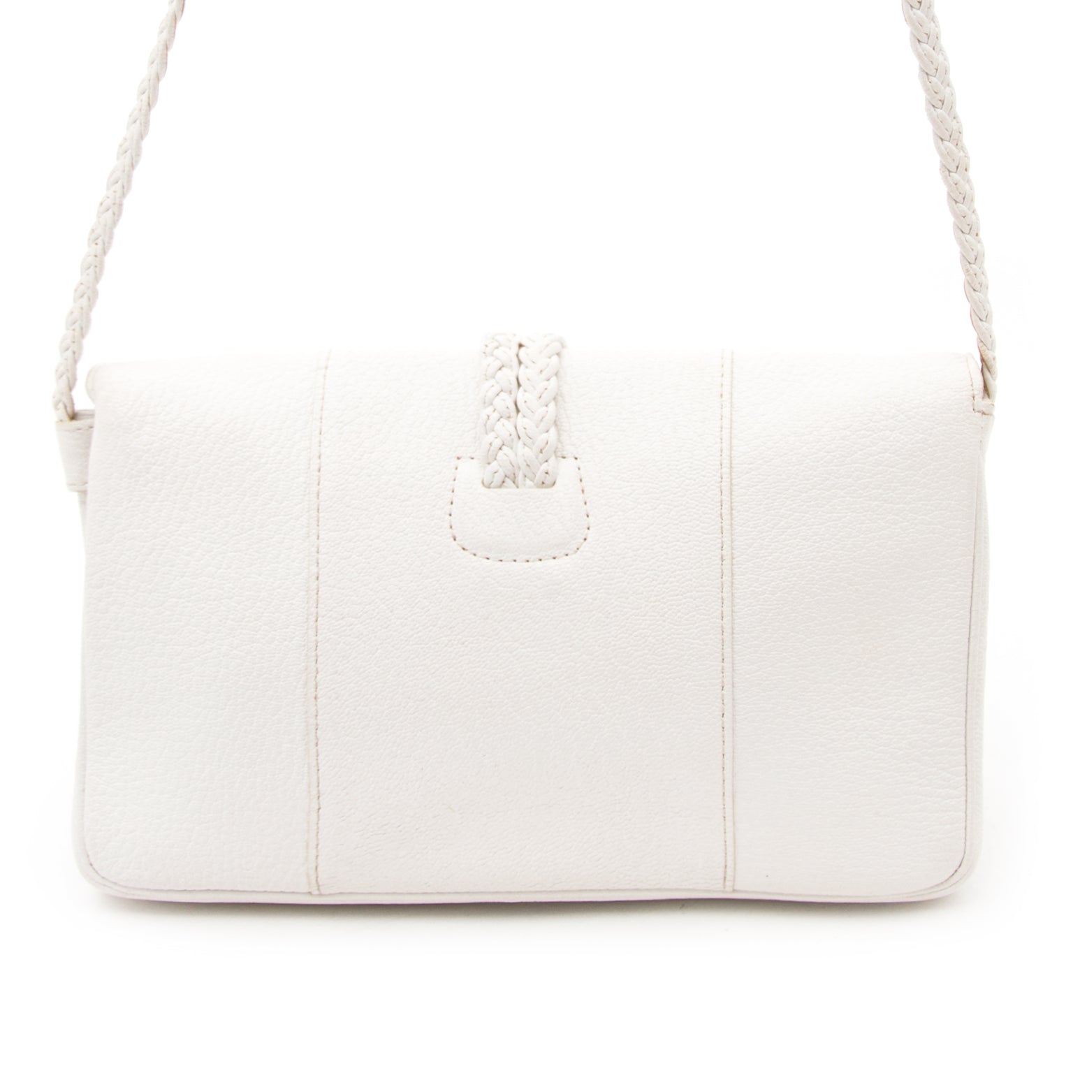 koop online aan de beste prijs Delvaux White Colette Tresse PM