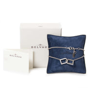 delvaux silver double d necklace now for sale at labellov vintage fashion webshop belgium