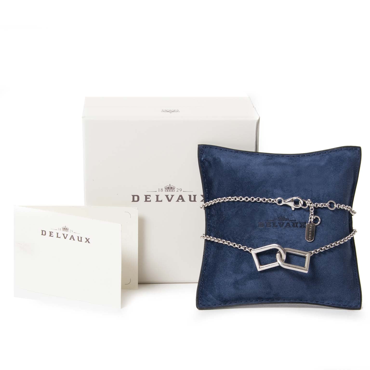 delvaux silver double d necklace now for sale at labellov vintage fashion webshop belgium