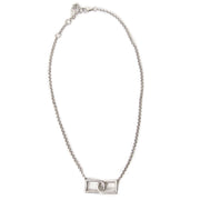 delvaux silver double d necklace now for sale at labellov vintage fashion webshop belgium