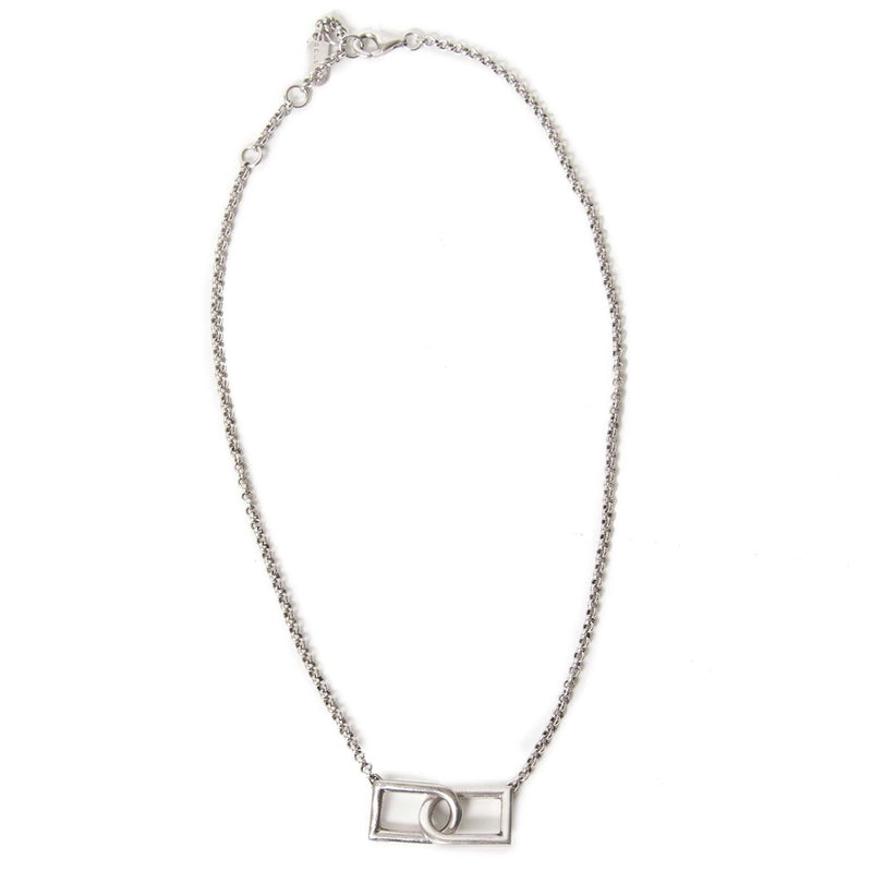 delvaux silver double d necklace now for sale at labellov vintage fashion webshop belgium