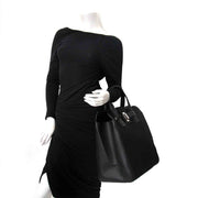Delvaux Contemporian Black Nubuck Tote