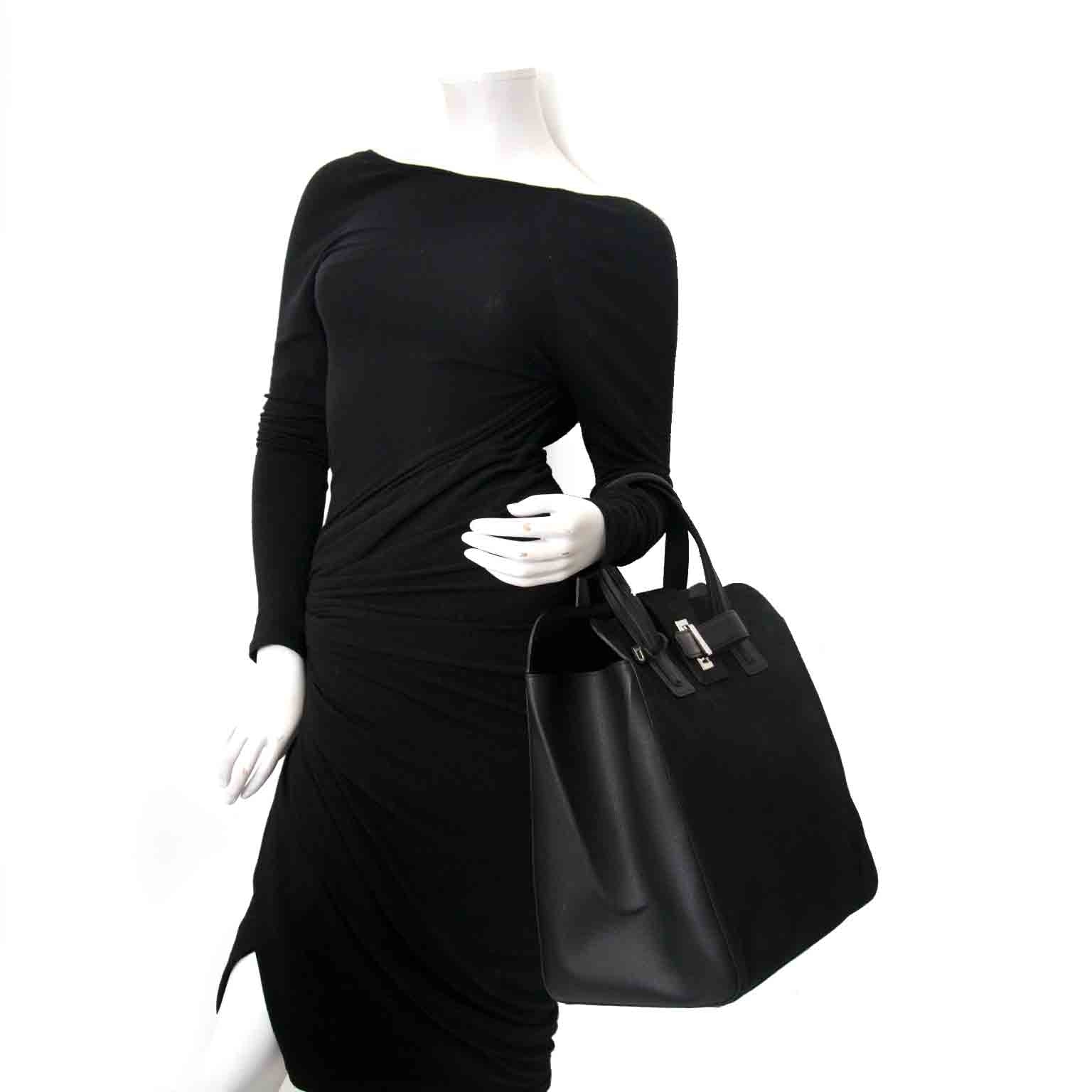 Delvaux Contemporian Black Nubuck Tote
