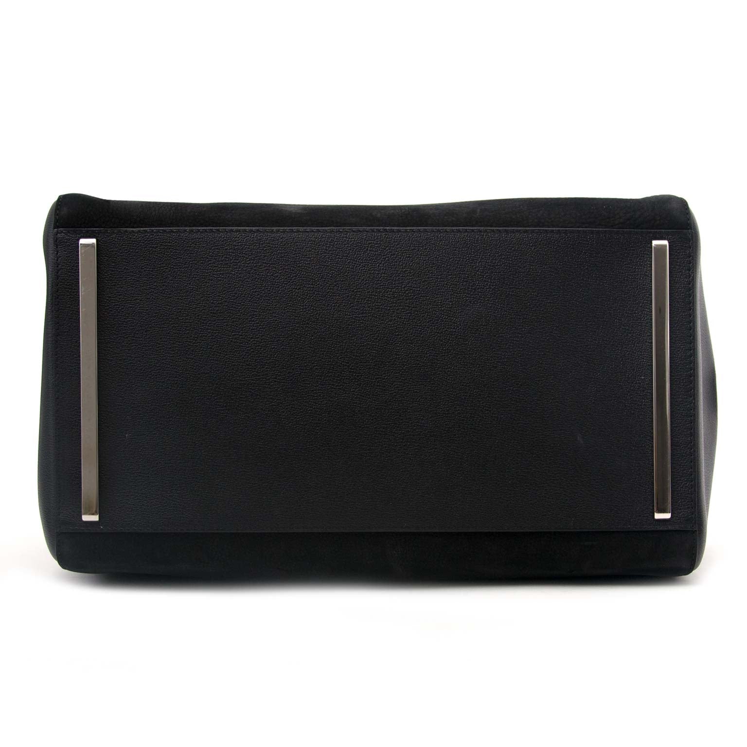 Delvaux Contemporian Black Nubuck Tote bottom