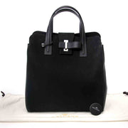 Delvaux Contemporian Black Nubuck Tote full set