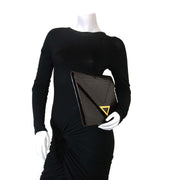 Delvaux Brown Croco Clutch now for sale at labellov vintage fashion webshop belgium