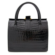 Delvaux Black Croco Leather Doctors Bag aan de beste prijs kopen