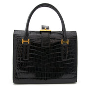 Looking for a Delvaux Black Croco Leather Doctors Bag? Buy safe and secure at Labellov