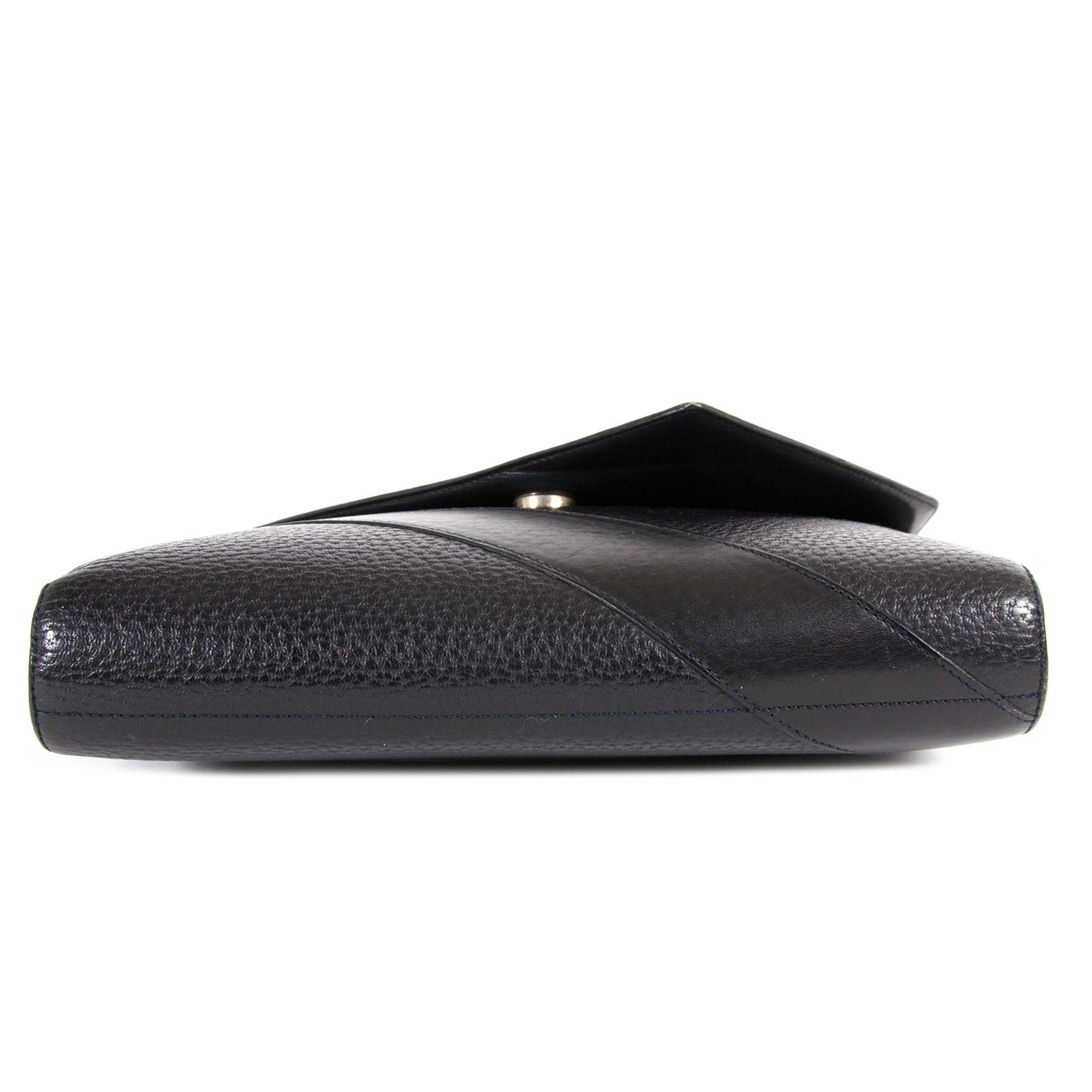 Delvaux Black Leather Crossbody Bag now for sale at labellov vintage fashion webshop belgium