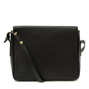 delvaux black leather crossbody bag now for sale at labellov vintage fashion webshop belgium