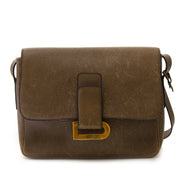 koop Delvaux Taupe Leather Crossbody Bag bij labellov en betaal veilig online