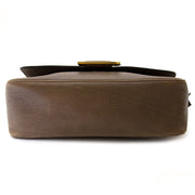 authentic Delvaux Taupe Leather Crossbody Bag for sale at the best price