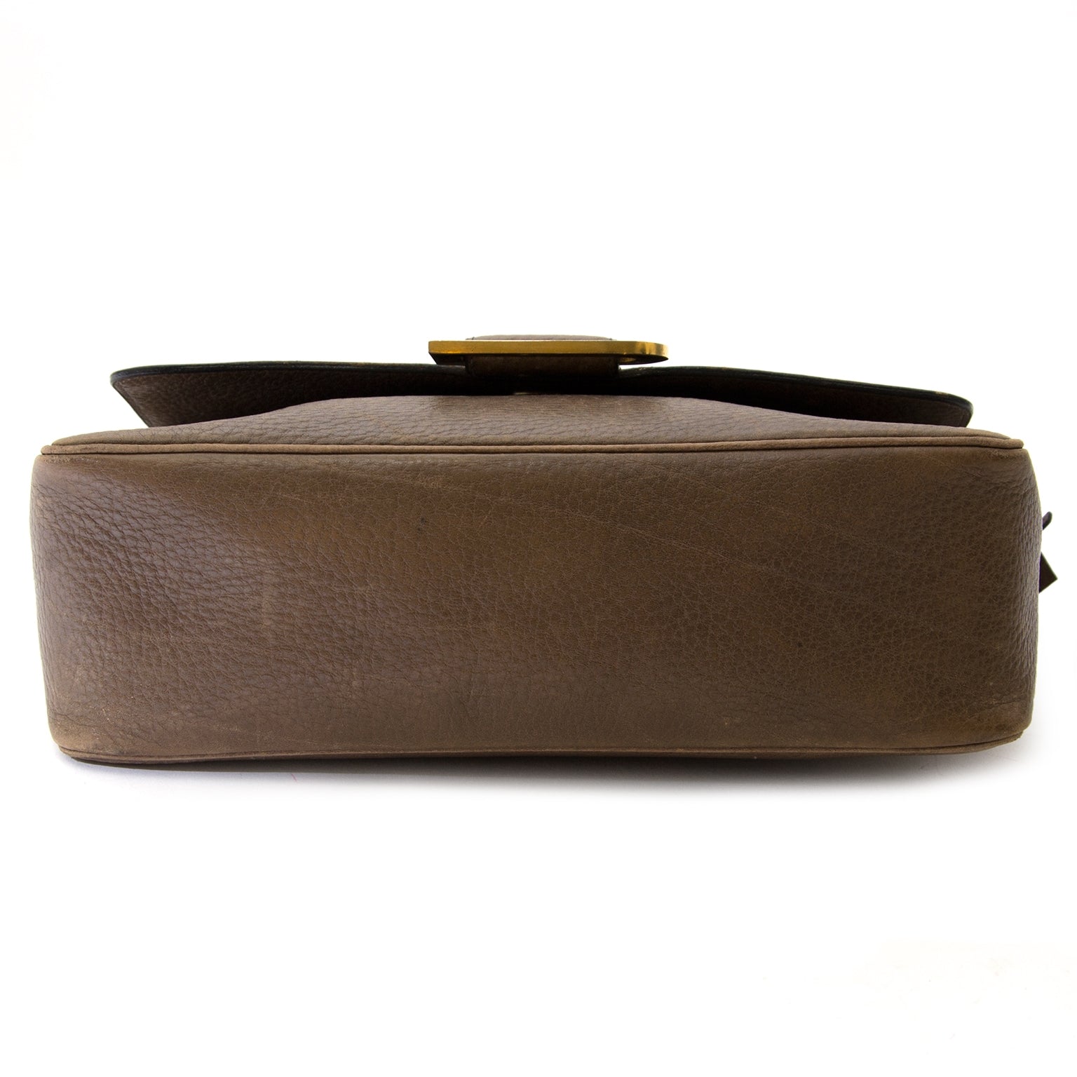 authentic Delvaux Taupe Leather Crossbody Bag for sale at the best price