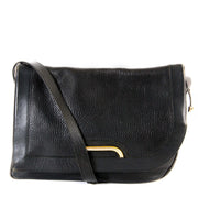 Delvaux Black Leather Shoulder Bag now for sale at labellov vintage fashion webshop belgium