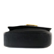 Delvaux Black Leather Shoulder Bag now for sale at labellov vintage fashion webshop belgium