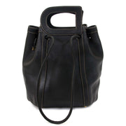 Delvaux Black D Top Handle Handbag for sale online with worldwide shipping