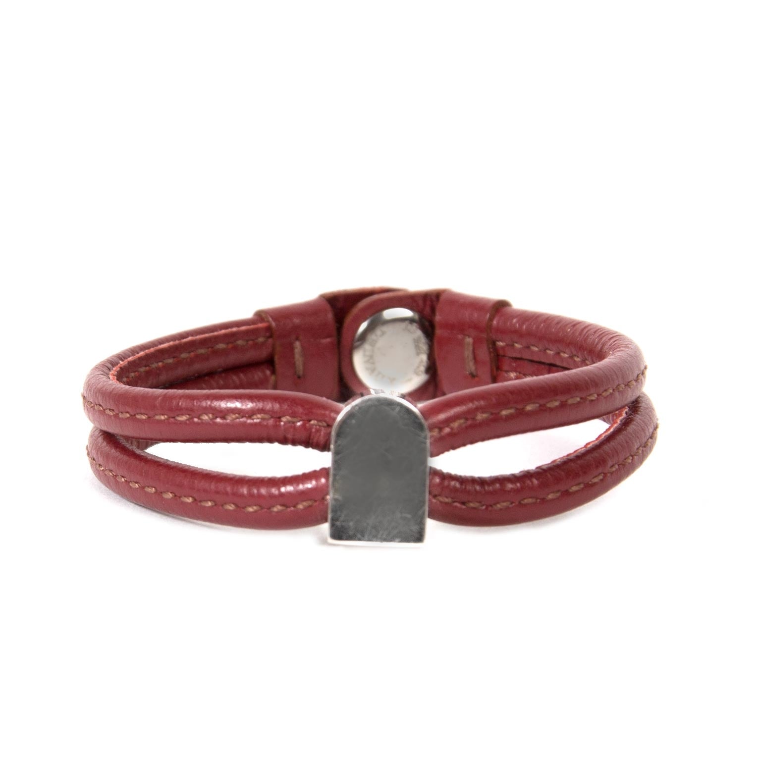 delvaux red leather necklace and bracelet set now for sale at labellov vintage fashion webshop belgium