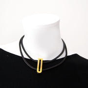 Buy and sell your preloved Delvaux 'D' Leather Necklace