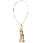 delvaux gold fringed leather necklace now for sale at labellov vintage fashion webshop belgium