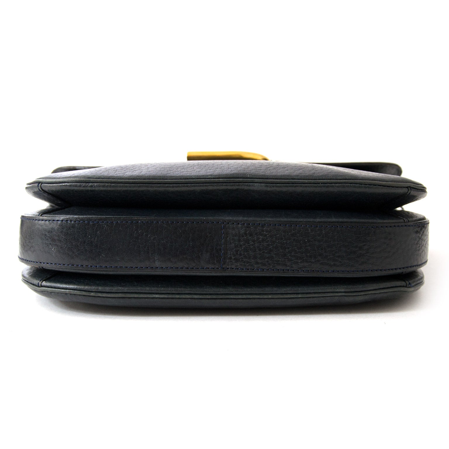 seconde main sac de luxe Delvaux Dark Blue D Shoulder Bag pour le meilleur prix