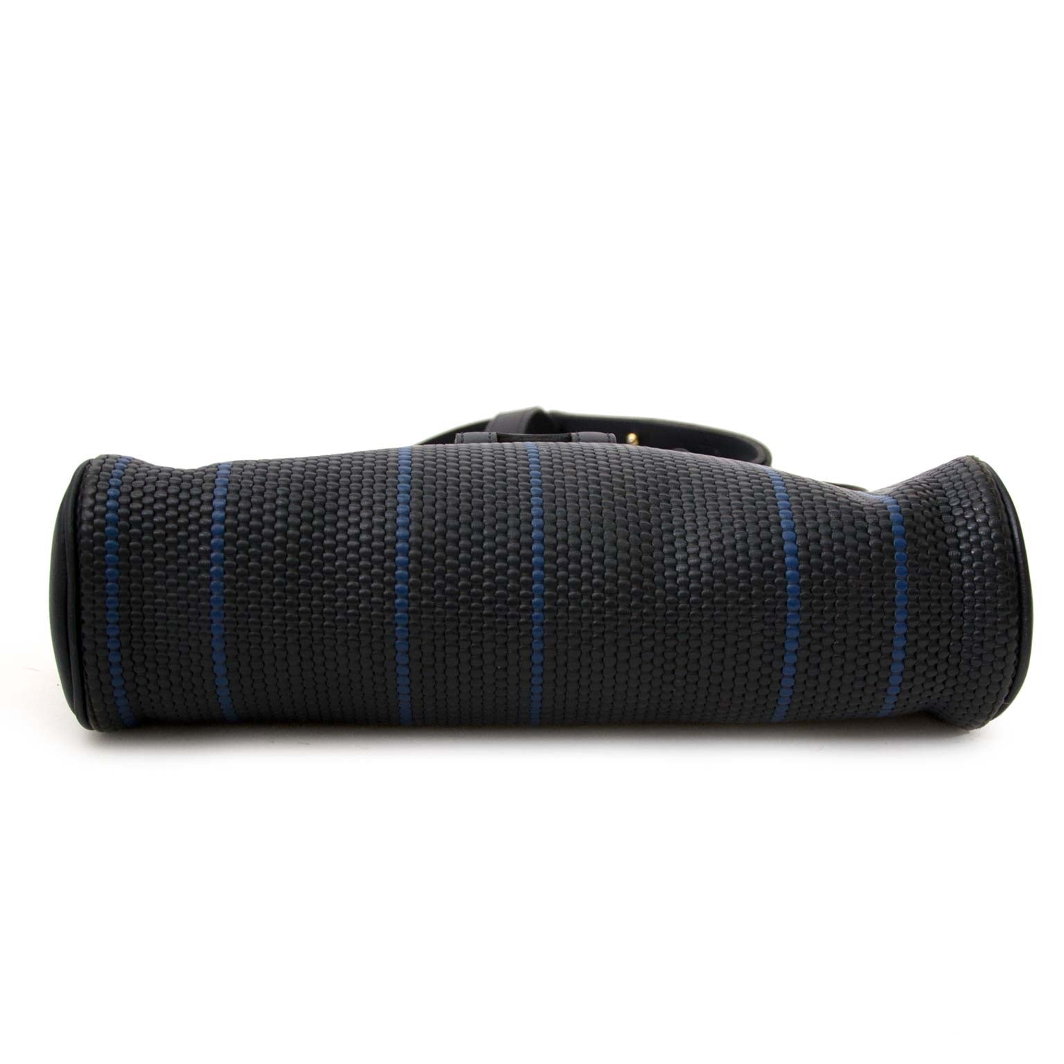 Delvaux Toile De Cuir Navy Shoulder Bag right now online at labellov.com, buy safe and secure online