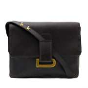 Delvaux Dark Blue D Crossbody Bag