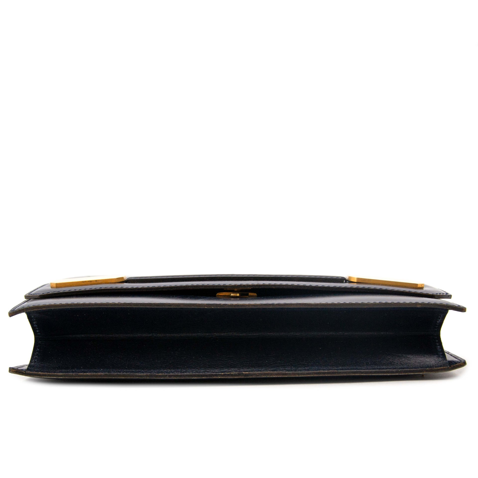 achetez en ligne Delvaux Dark Blue Leather Handbag pour le meilleur prix chez Labellov à Anvers