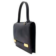 safe and secure shopping Delvaux Dark Blue Leather Handbag at the right price at Labellov in Antwerp
