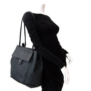 2de hands handtas Deux de Delvaux Antraciet Shoulder Bag aan de beste prijs online
