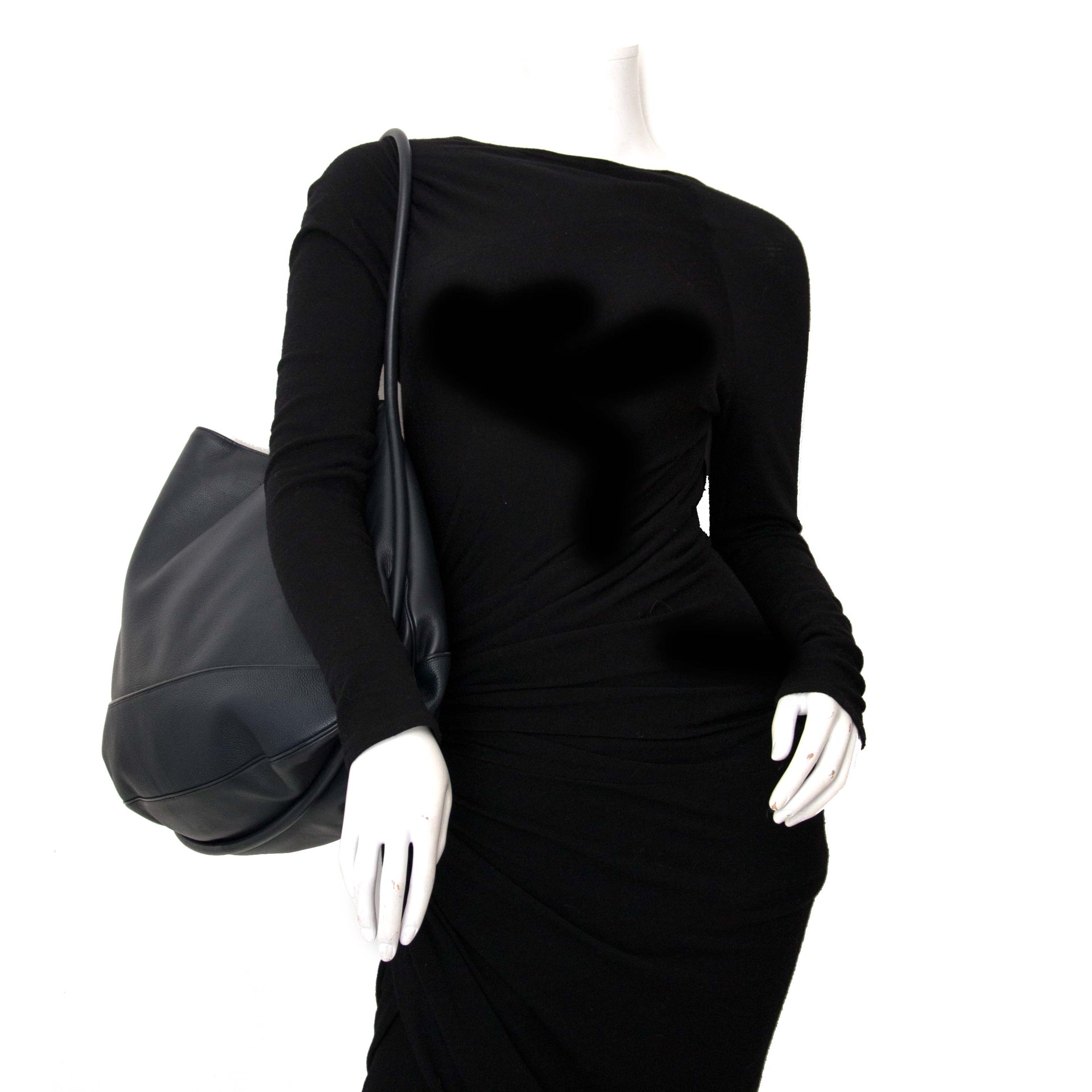 Delvaux Oversized Navy Blue Shoulder Bag te koop