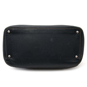 Deux De Delvaux Dark Blue Top Handle Bag handtas tweedehands tegen de beste prijs