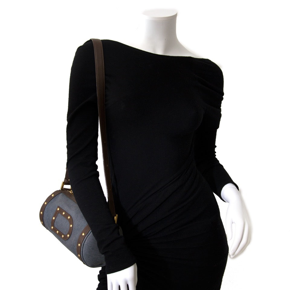 Koop en verkoop uw Delvaux Le Lilly Jeans Leather Shoulder Bag