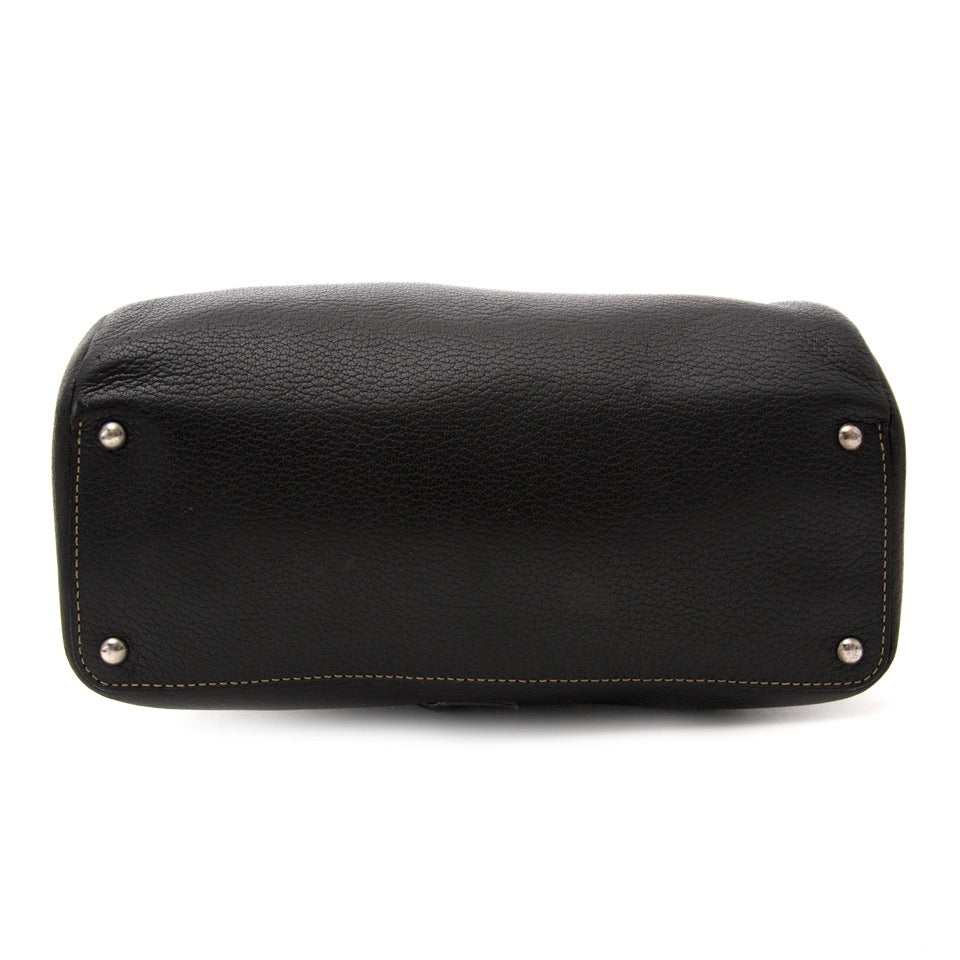 acheter en ligne seconde main sac a main Deux De Delvaux Black Backpack